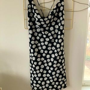 Strappy floral mini dress